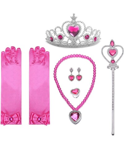 Princess Dress Up Clothes Little Girls Pink Costume Halloween Outfit with Accessorries 3-8Years $47.20 Kids' Costumes