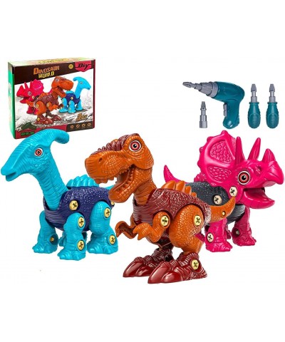 Take Apart Dinosaur Toys for Kids 3-5 Dinosaur Building Toys with Electric Drill Dinosaur Toys Construction STEM Learning for...