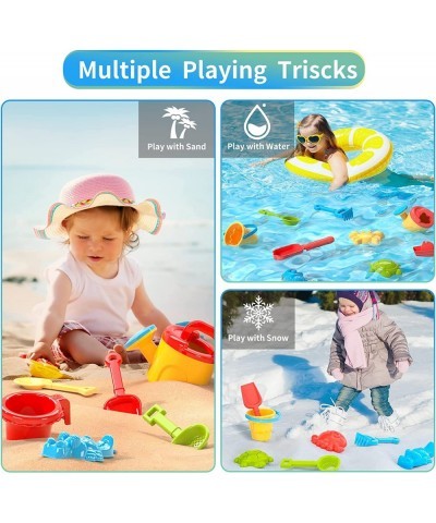 Toddler Beach Toys Kid Beach Car Toys Beach Toy Car with Beach Bucket and Sea Animal Moulds for Playing with Sand Trucks Set ...