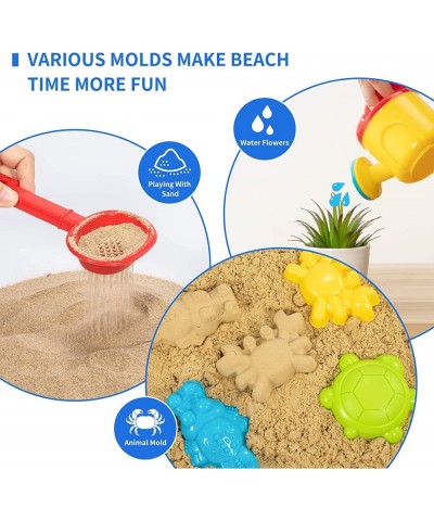 Toddler Beach Toys Kid Beach Car Toys Beach Toy Car with Beach Bucket and Sea Animal Moulds for Playing with Sand Trucks Set ...