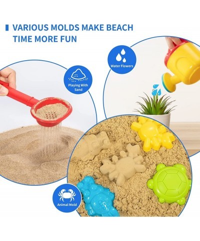 Toddler Beach Toys Kid Beach Car Toys Beach Toy Car with Beach Bucket and Sea Animal Moulds for Playing with Sand Trucks Set ...