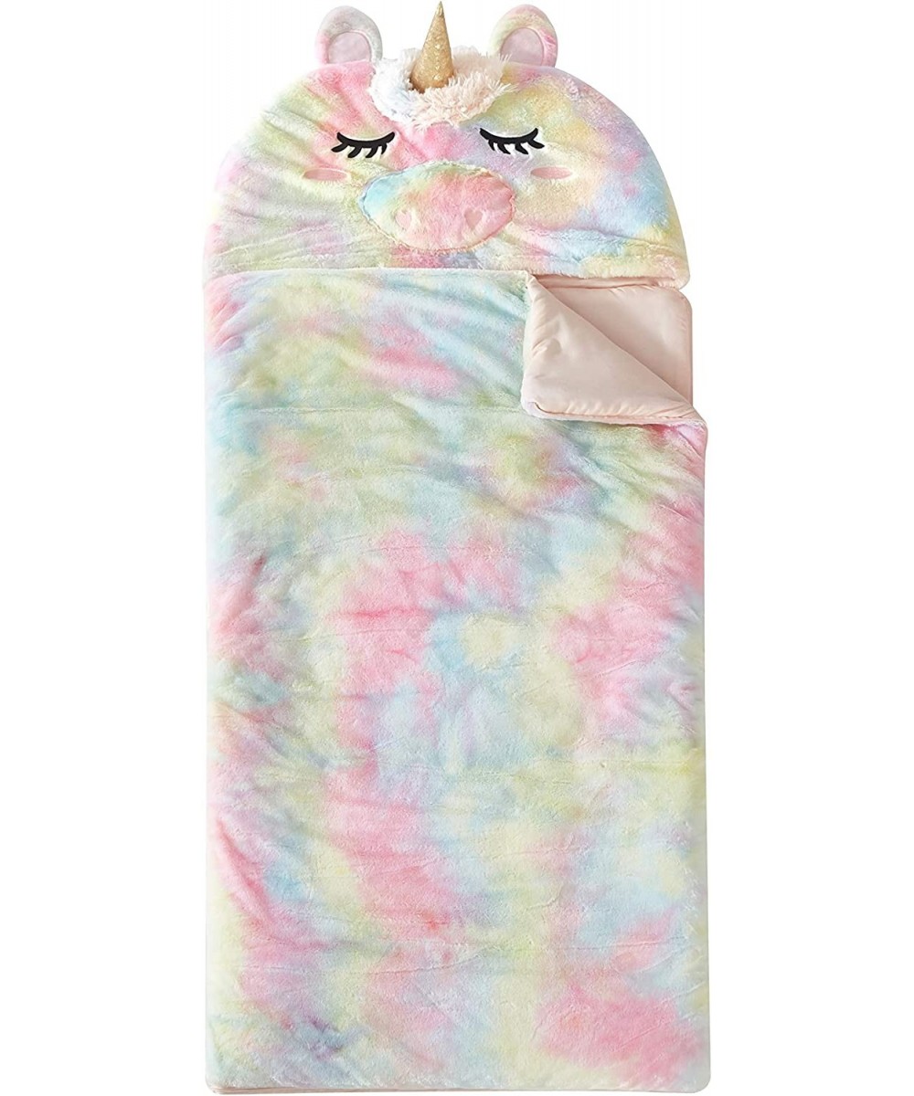 Rainbow Faux Fur Figural Unicorn Hooded Sleeping Bag Ages 3+ $66.52 Slumber Bags