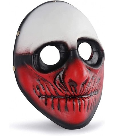 Resin Payday Mask Dallas/Wolf/Chains/Hoxton Cosplay Mask Halloween Masquerade Party Theme Game Character Props 0922 (Color : ...