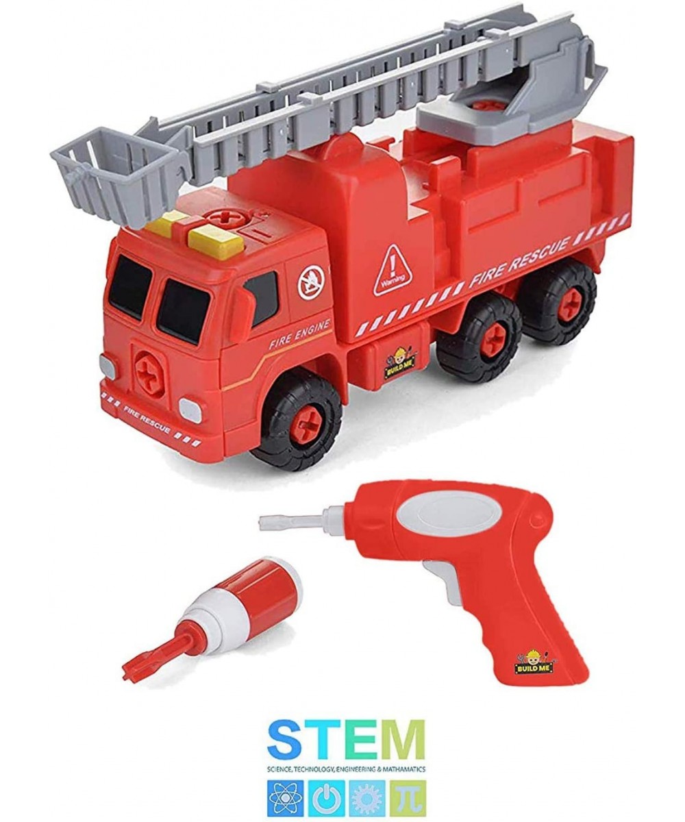 Take Apart Fire Truck with Sounds – Build Your Own Fire Engine Educational STEM Toys for Toddlers - Engineering Building Kit ...