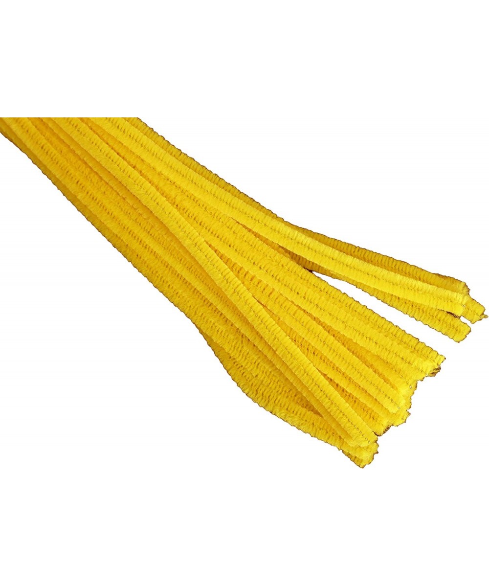 12" Plain Yellow Chenille (Pipe Cleaner) 6MM Stems Choose Package Amount (25) $15.24 Craft Pipe Cleaners