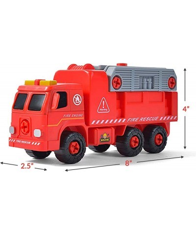 Take Apart Fire Truck with Sounds – Build Your Own Fire Engine Educational STEM Toys for Toddlers - Engineering Building Kit ...