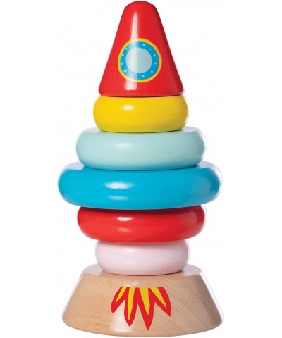 Stacker Rocket Baby and Toddler 7 Piece Magnetic Wooden Stacking Toy Set $40.30 Early Development & Activity Toys