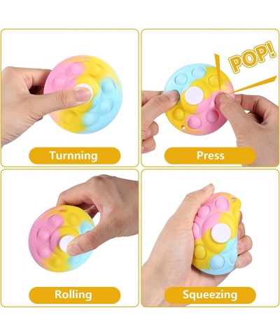 Fidget Toys 3D UFO Pop Fidget Spinner Stress Balls Pop Push Bubble Its Sensory Toys Stress Relief for Kids Adults - Yellow $1...