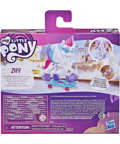 My Little Pony: A New Generation Movie?Crystal Adventure Zipp Storm?- 3-Inch White Pony Toy with Surprise Accessories Friends...