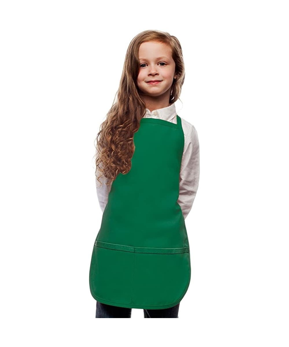 Kelly Green Kids Art Smock Apron Poly/Cotton Twill Fabric (Extra Large) $25.93 Kids' Costumes