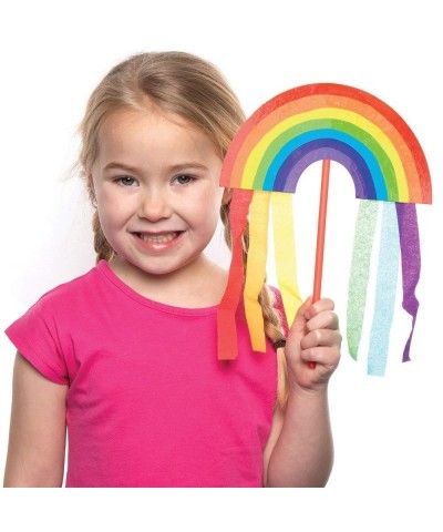 AT742 Rainbow Wand Kits - Pack of 8 Card Blanks for Children to Design and Decorate Ideal for School Work Home Activities and...