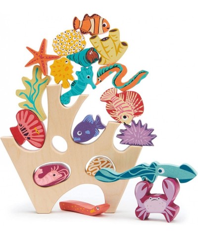 Stacking Coral Reef - Colorful Wooden Stacking Coral Reef Toy Set Improving Balancing Activities Toy for Kids 18 Months+ $83....