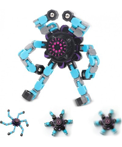 Cool Fidget Spinner Transformable Fingertip Spinners Fingertip Gyro Spinning Top Toy Sensory Fidget Toys Stress Relief and An...