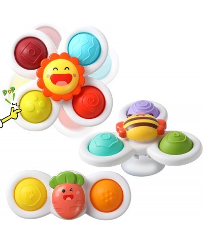 Suction Cup Spinner Toys for Baby Baby Fidget Spinner Suction Window Spinner Toys for Toddlers 1-3 Sensory Bath Toys Gift for...