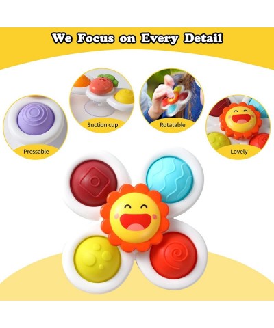 Suction Cup Spinner Toys for Baby Baby Fidget Spinner Suction Window Spinner Toys for Toddlers 1-3 Sensory Bath Toys Gift for...