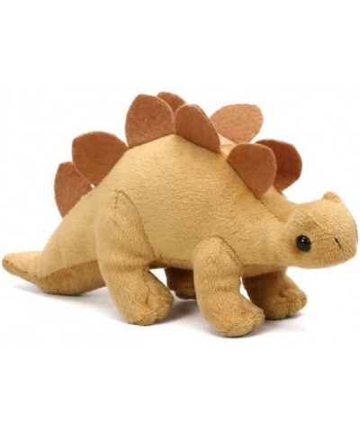 1122DBR Handful Brown Dinosaur Plush Animal Toy 6-inch Length $15.83 Plush Figure Toys