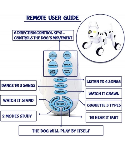 Remote Control Robot Dog Toy Interactive & Smart Dancing Robots for Kids Mini Pet Dog Robot Toy Imitates Animals RC Robot Dog...