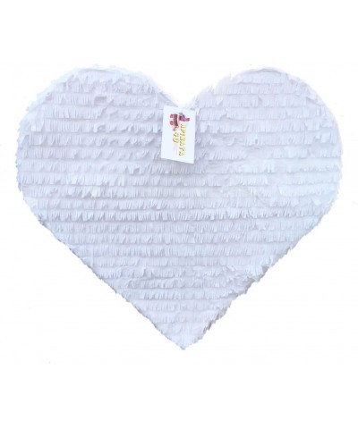 White Heart Pinata 16" Wedding Decoration Bridal Shower Party Heart Shaped Pinata Bride To Be Photo Prop $59.87 Piñatas