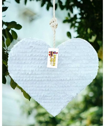 White Heart Pinata 16" Wedding Decoration Bridal Shower Party Heart Shaped Pinata Bride To Be Photo Prop $59.87 Piñatas