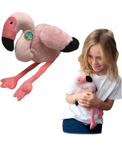 Flamingo from Deluxebase. Medium 10 inch Soft Plush Toy Made from Recycled Plastic Bottles. Eco-Friendly Cuddly Gift for Kids...