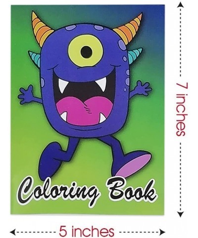 Monster Coloring Books for Kids Set of 12 5 x 7 Inch Small Color Booklets Fun Treat Prizes Favor Bag Fillers Birthday Party S...