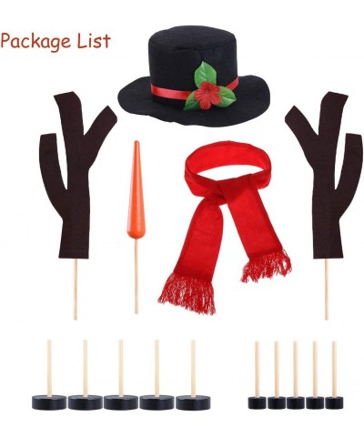 15-Pieces Snowman Kit Snowman Making Kit Winter Holiday Outdoor Snowman Decorating Toys Kids $24.67 Kids' Drawing & Writing B...