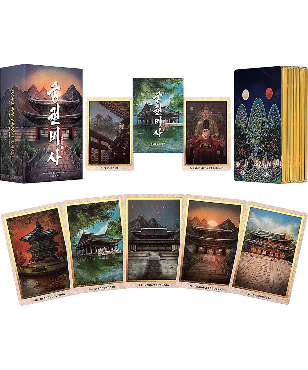 Korean Secret of The Kingdom Oracle Tarot Cards with Guidebook Set $72.17 Fortune Telling Toys