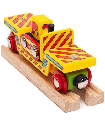 Wooden Bulldozer Low Loader - Most Other Major Wooden Rail Brands are Compatible $26.87 Toy Vehicle Playsets