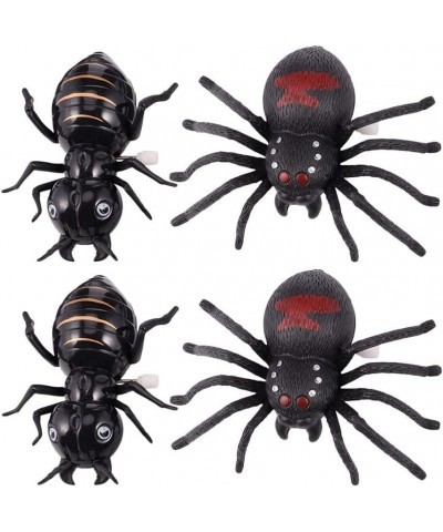 4Pcs Halloween Wind Up Spider Ant Toy Insects Figures Toys Prank Props Trick Toys Goody Bag Filler for Halloween Party Favor ...