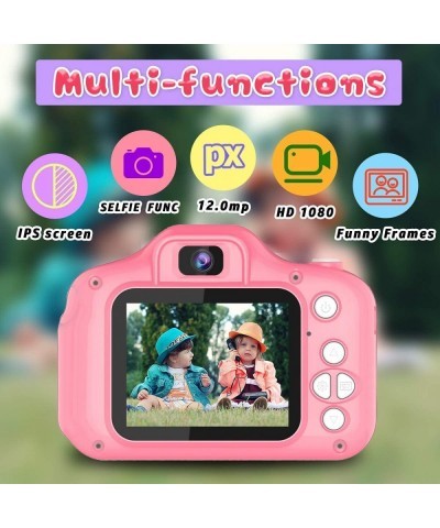 Upgrade Kids Selfie Camera Christmas Birthday Gifts for Girls Age 3-9 HD Digital Video Cameras for Toddler Portable Toy for 3...