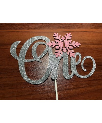 Snowflake One Cake Topper Winter Onederland 1st Birthday Girl Decorations Winter Wonderland Cake Topper Onederland Cake Decor...