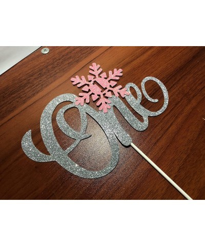 Snowflake One Cake Topper Winter Onederland 1st Birthday Girl Decorations Winter Wonderland Cake Topper Onederland Cake Decor...