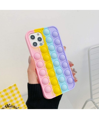 Bubble Fidget Reliver Stress Toys Bubble Case for iPhone XiPhone Xs 5.8in Cover Soft Silicone Antistress Full Body Protection...