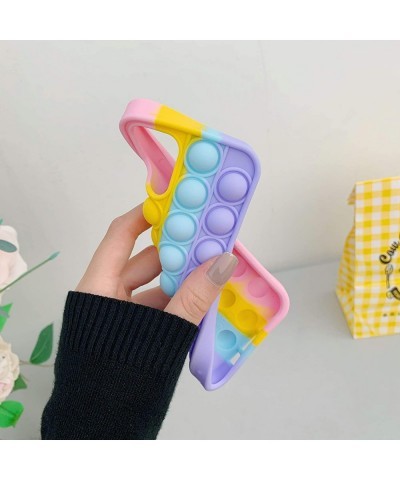 Bubble Fidget Reliver Stress Toys Bubble Case for iPhone XiPhone Xs 5.8in Cover Soft Silicone Antistress Full Body Protection...