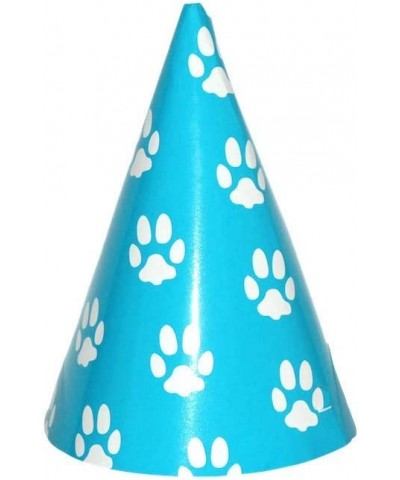 Dozen Paw Print Design Paper Party Hats with Chin Straps $21.46 Kids' Party Hats