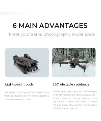 H36 Drone with Camera for Foldable RC Quadcopter Drone with 4K HD Camera WiFi FPV Live Video Altitude Hold One Key Take Off/L...