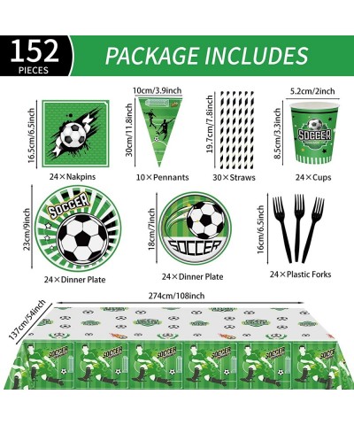 2022 Soccer Theme Party Supplies for Kids Football Scored the Goal Party Props Favor Table Decorations Banner Paper Plates Na...