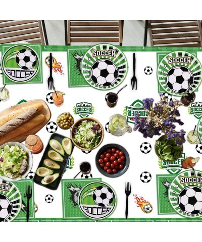 2022 Soccer Theme Party Supplies for Kids Football Scored the Goal Party Props Favor Table Decorations Banner Paper Plates Na...