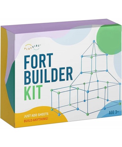 130 PCS Kids Fort Building Kit - Fort Builder | Fort Kit | Crazy Kids Fort Building Set | Build A Fort | Air Fort | Indoor / ...