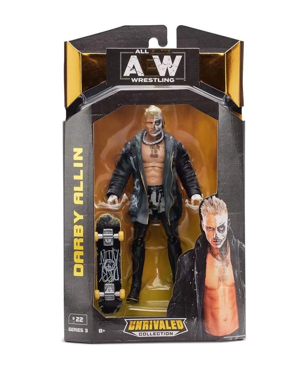 All Elite Wrestling Unrivaled Collection Darby Allin - 6.5-Inch Action Figure - Series 3 Multicolor $78.52 Action Figures