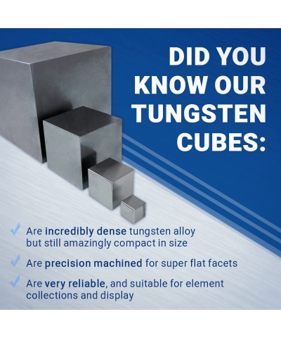 Tungsten & Aluminum Cube Set - 1cm Smallest Size $72.66 Fidget Toys