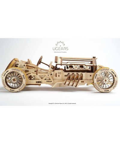 Mechanical Models 3-D Wooden Puzzle - Mechanical U-9 Grand Prix Car $67.73 3-D Puzzles