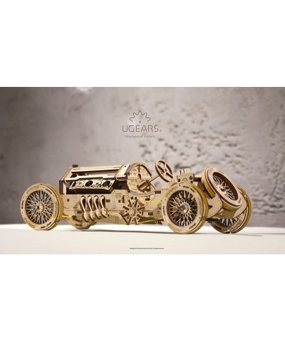 Mechanical Models 3-D Wooden Puzzle - Mechanical U-9 Grand Prix Car $67.73 3-D Puzzles