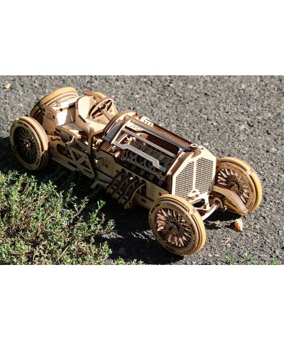 Mechanical Models 3-D Wooden Puzzle - Mechanical U-9 Grand Prix Car $67.73 3-D Puzzles