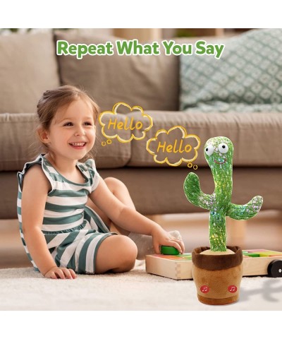 Dancing Cactus Cactus Toy for Kids Dancing Singing Cactus Toy Cactus Toys That Repeats Your Words Electric Dancing Cactus Plu...