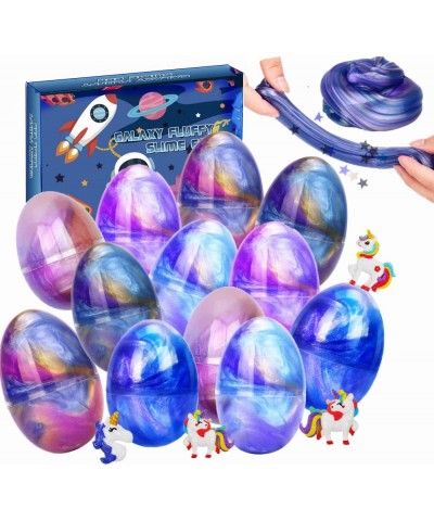 12 Pack Slime Eggs Galaxy Easter Egg Slime Putty with Unicorn Charms Stress Relief Toy for Galaxy blue $19.18 Slime & Putty Toys