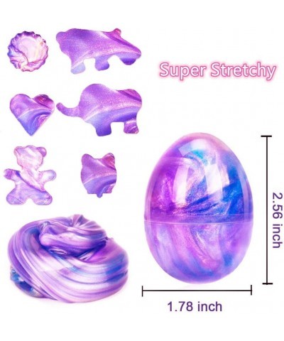 12 Pack Slime Eggs Galaxy Easter Egg Slime Putty with Unicorn Charms Stress Relief Toy for Galaxy blue $19.18 Slime & Putty Toys