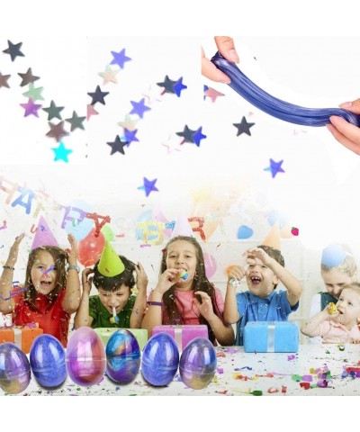 12 Pack Slime Eggs Galaxy Easter Egg Slime Putty with Unicorn Charms Stress Relief Toy for Galaxy blue $19.18 Slime & Putty Toys