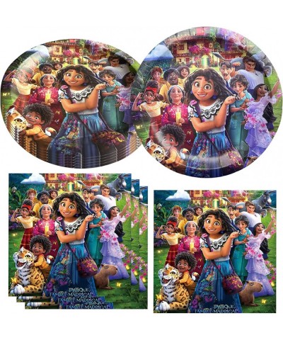 Birthday Party Decorations Supplies For Encanto 20 Plates and 20 Napkins for Encanto Theme Birthday Party Decorations $20.96 ...