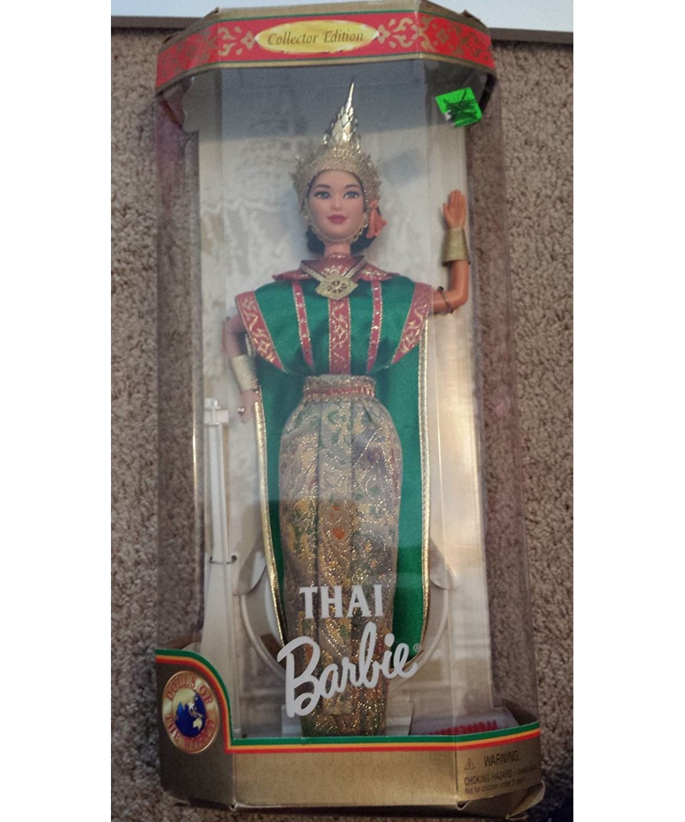 Year 1997 Collector Edition Dolls of The World 12 Inch Doll - Thai with Thailand Traditional Outfits Cape Jewelry Headpiece H...